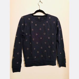 J.Crew embellished sweatshirt